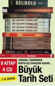 Büyük Tarih Seti (8 Kitap + 4 CD) Osmanlı Tarihinden Kurtuluş Savaşına Kadar!